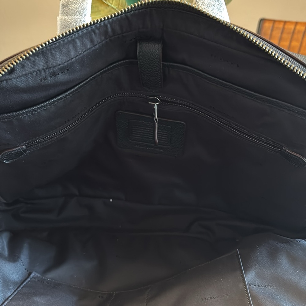 NWT Coach Black Leather Bag - Picture 5 of 13